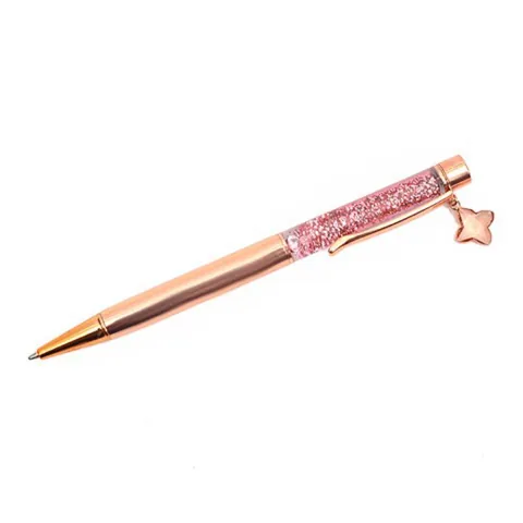 Taşlı Metal Rose Tükenmez Kalem IM388